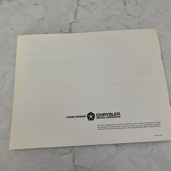 1965 Dodge Polara Coronet Police Pursuit Automobile Dealer Sales Brochure - Picture 6 of 6